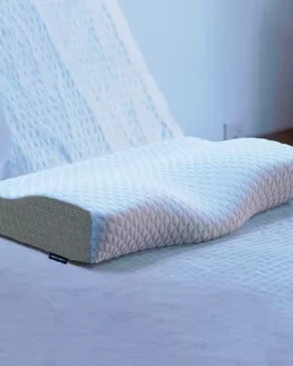 Travesseiro Cervical Nasa – Coluna Relax – Carvão Ativado Cor branco e cinza
