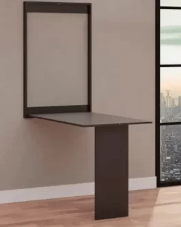 Mesa Dobrável Retrátil De Parede 2 Lugares (1,00 Metro) Preto