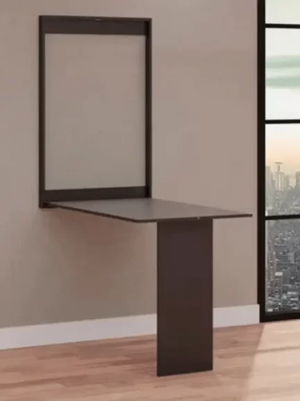 Mesa Dobrável Retrátil De Parede 2 Lugares (1,00 Metro) Preto