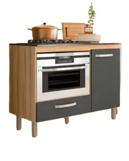 Balcão Para Cooktop 1 Porta 1 Gaveta Fit Eh