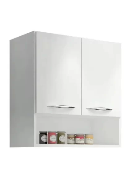Armário Aéreo De Cozinha Pequena 2 Portas 60cm Cor Branco