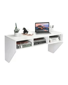 Mesa De Estudos Com 3 Divisórias Organizar Para Livros/Notebook
