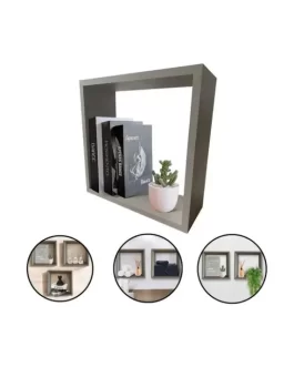 Nicho De Parede Prateleira Mdf 40×40 Organização Livros Quarto