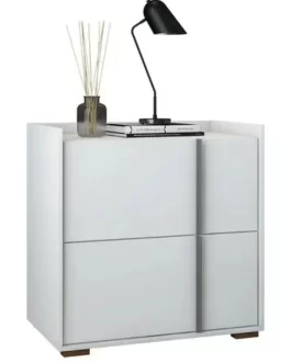 Mesa De Cabeceira Compacta Mini Comoda Savana 2 Gavetas