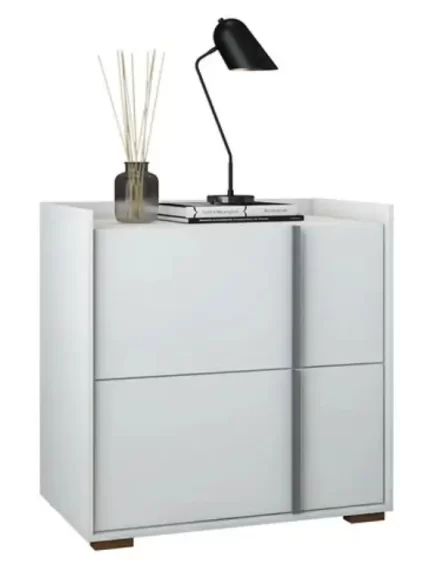Mesa De Cabeceira Compacta Mini Comoda Savana 2 Gavetas