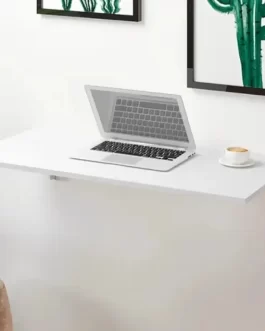 Prateleira Home Office Retrátil Suspensa De Parede Cor Branco
