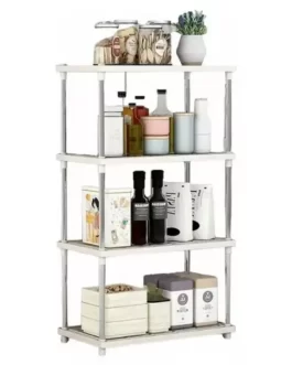 Estante Prateleira Modular Multiuso 4 Andares Organizadora Cor Branco