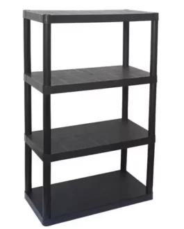 Super Estante Modular Multiuso 4 Andares Organizador Cor Preto