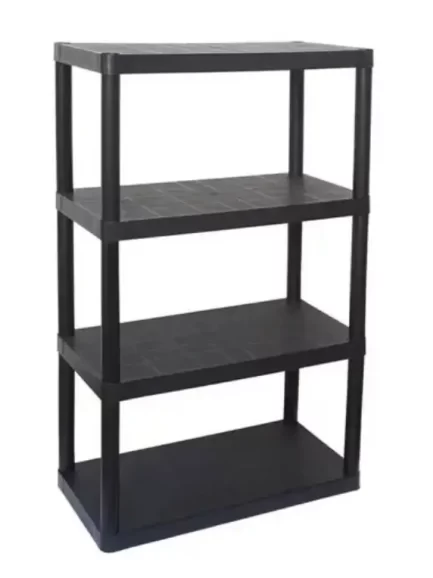 Super Estante Modular Multiuso 4 Andares Organizador Cor Preto