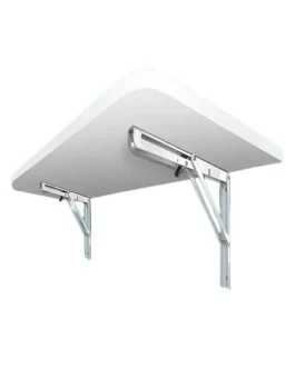 Mesa Dobrável Madeira Retrátil Parede Cozinha/sala 80x40cm Cor Branco