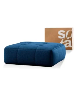 Apoio Para O Pé – Sofá Na Caixa Cor Azul-escuro Desenho do Tecido Big freshness