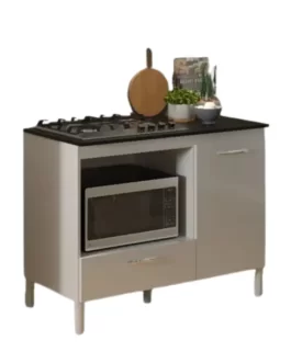 Armário De Cozinha Compacta Balcão Cooktop Forno Rainha